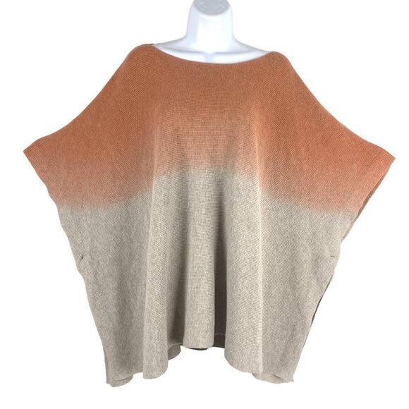 J. Jill Pure Poncho Sweater Women's One Size Cotton Multicolored FS-1130 - Picture 1 of 9